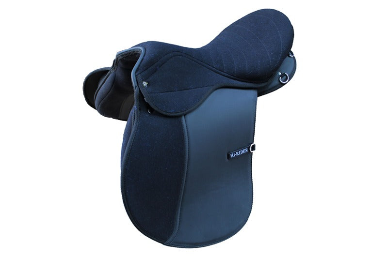 The Hi-Rider Treeless Saddle in Black