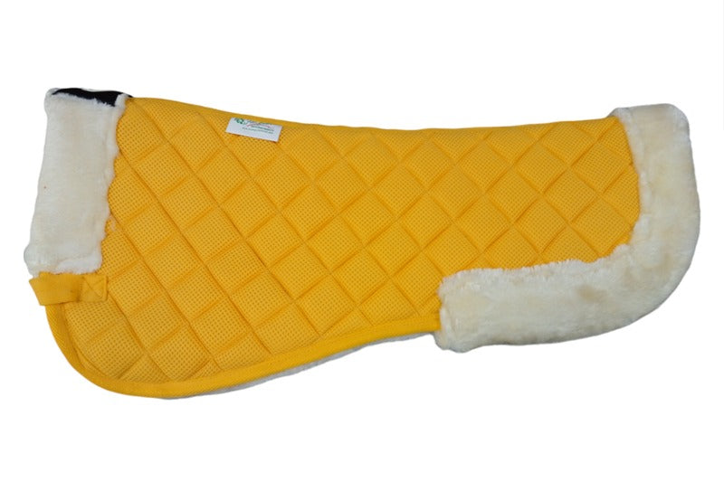 Net Furr Saddle Pad in Yellow