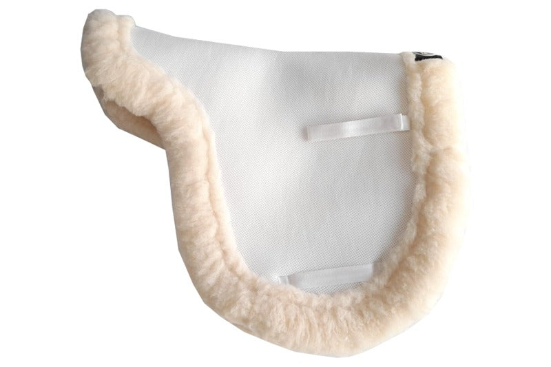 Net Furr Saddle Pad in White