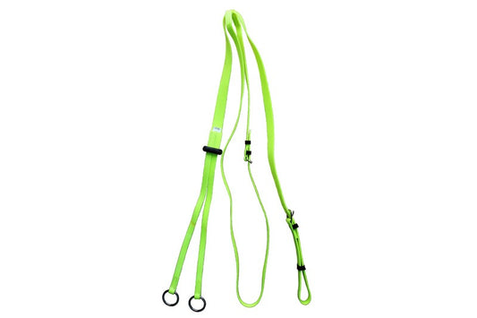 Synthetic/Biothane Running Martingale in Neon Green