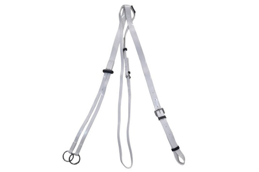 Synthetic/Biothane Running Martingale in White