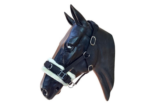 Furr Role Halter in Black in Black